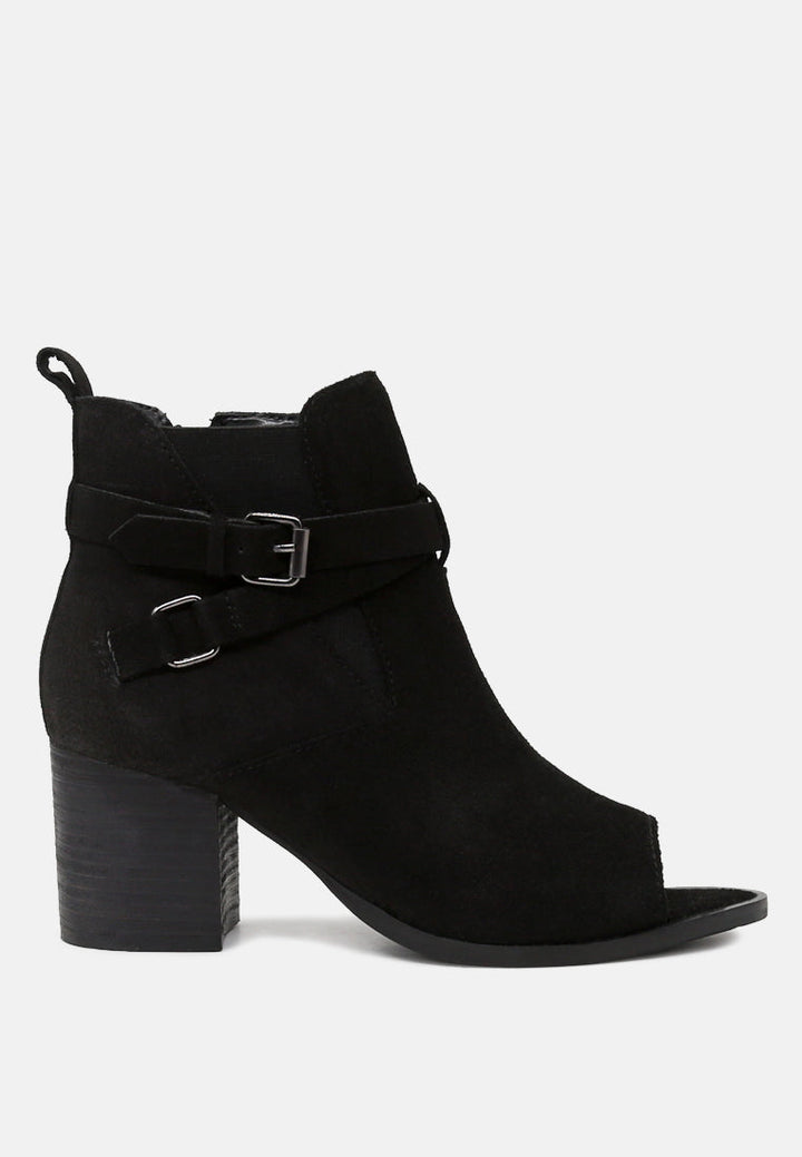 Bria Peep Toe Ankle Boots-0