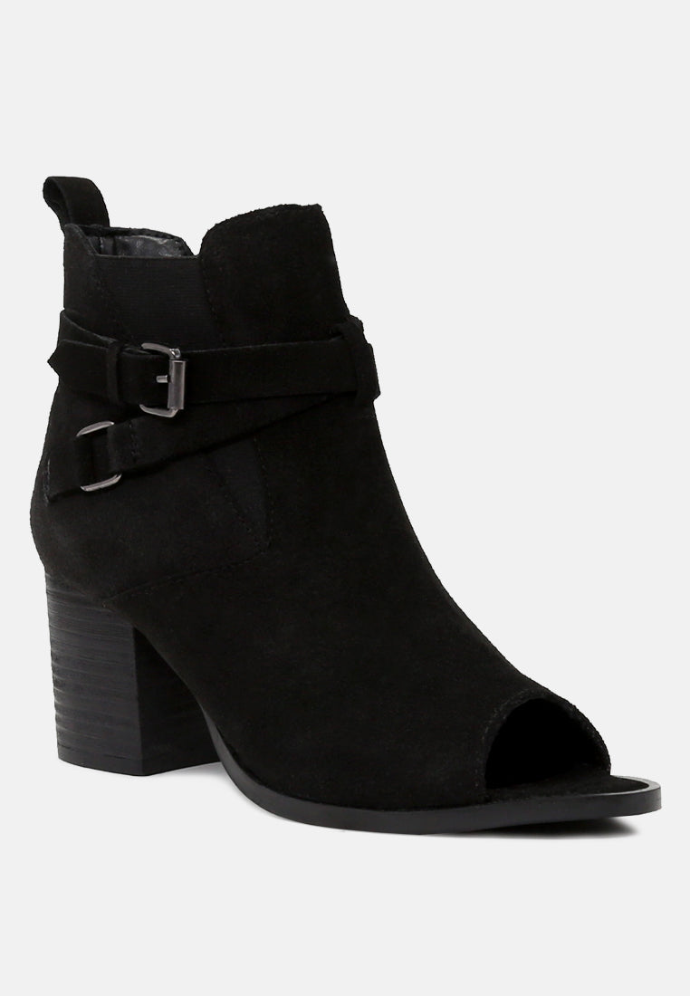 Bria Peep Toe Ankle Boots-2
