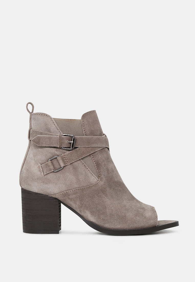 Bria Peep Toe Ankle Boots-5