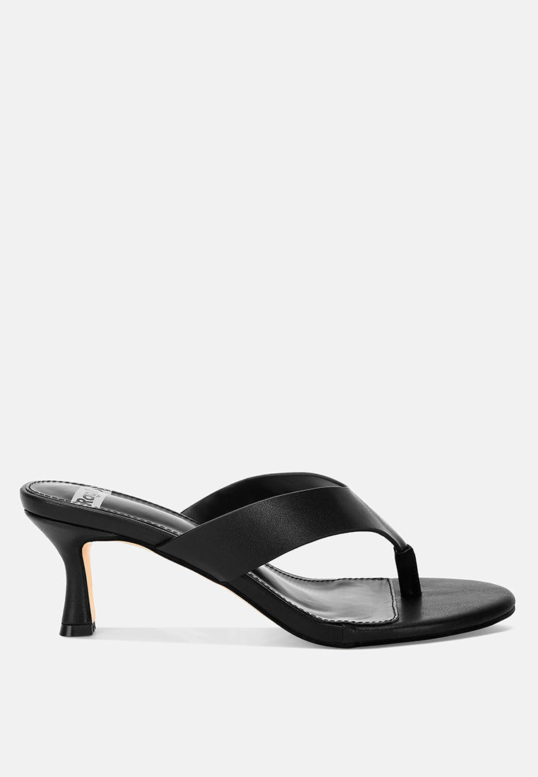 Beaboux Thong Strap Kitten Heel Sandals-0