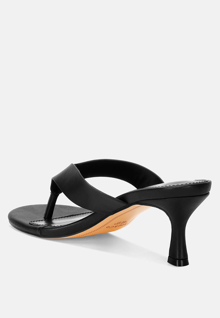 Beaboux Thong Strap Kitten Heel Sandals-3
