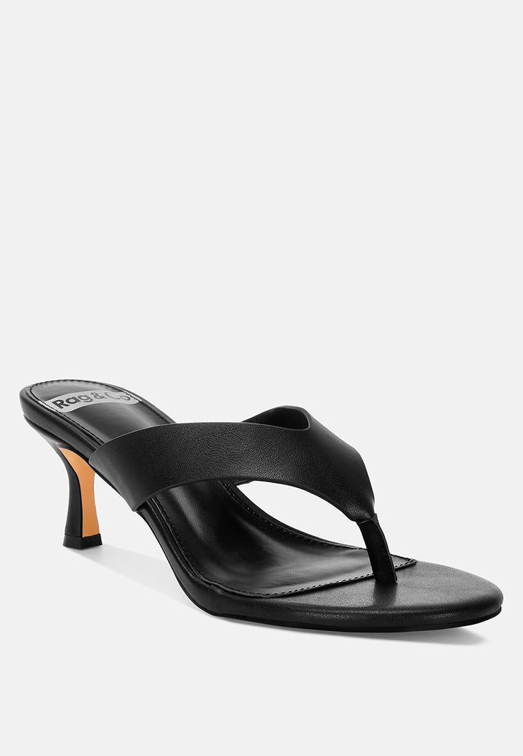 Beaboux Thong Strap Kitten Heel Sandals-2