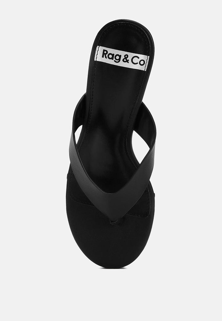 Beaboux Thong Strap Kitten Heel Sandals-4