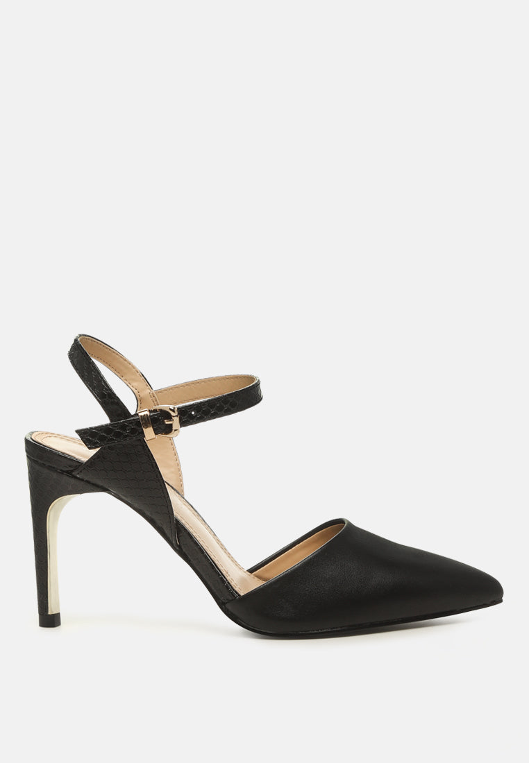 Sha Ankle Strap Slingback Stiletto Heel Sandals-5