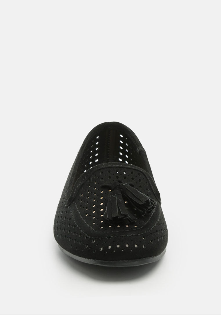 Feet Nest Perforated Microfiber Loafer-3