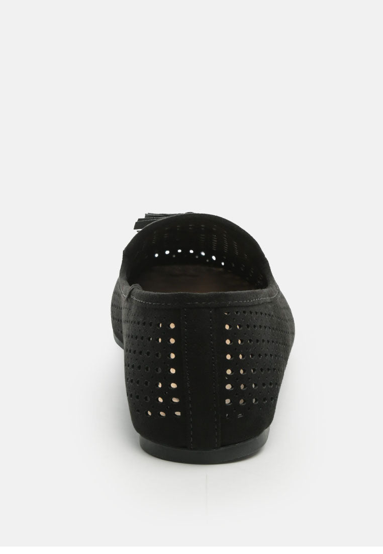 Feet Nest Perforated Microfiber Loafer-4