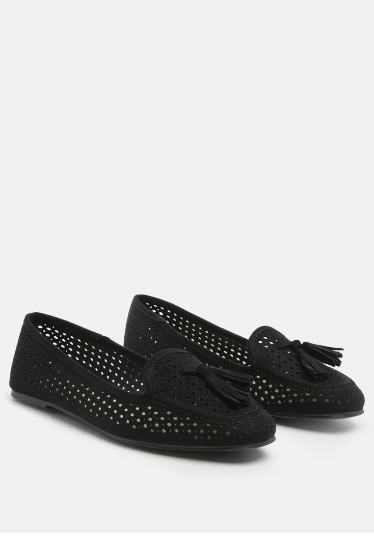 Feet Nest Perforated Microfiber Loafer-1
