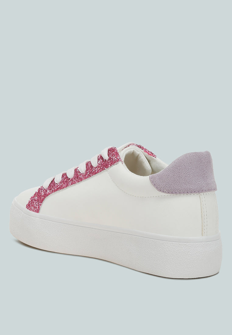 Bomber Metallic Star Glitter Sneakers-2