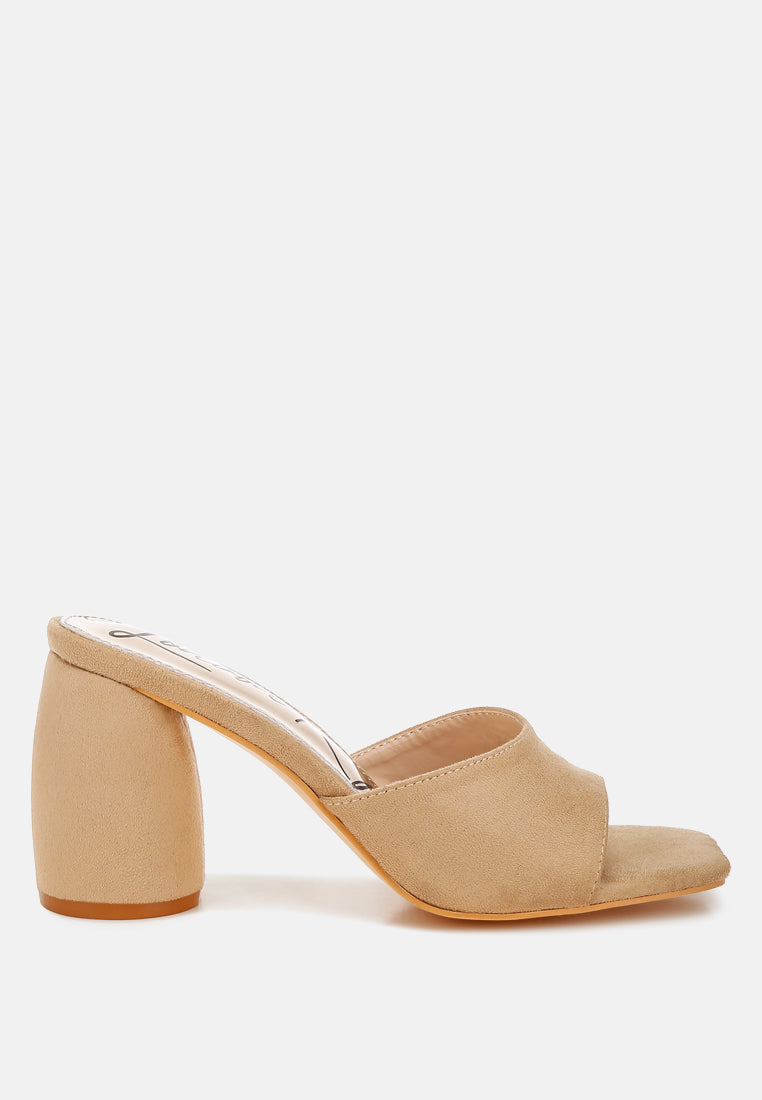 Bumblin Round Heel Micro Suede Sandals-0
