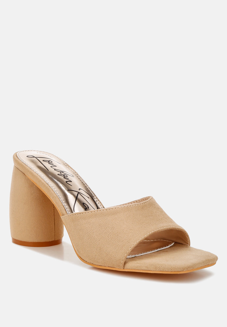 Bumblin Round Heel Micro Suede Sandals-1