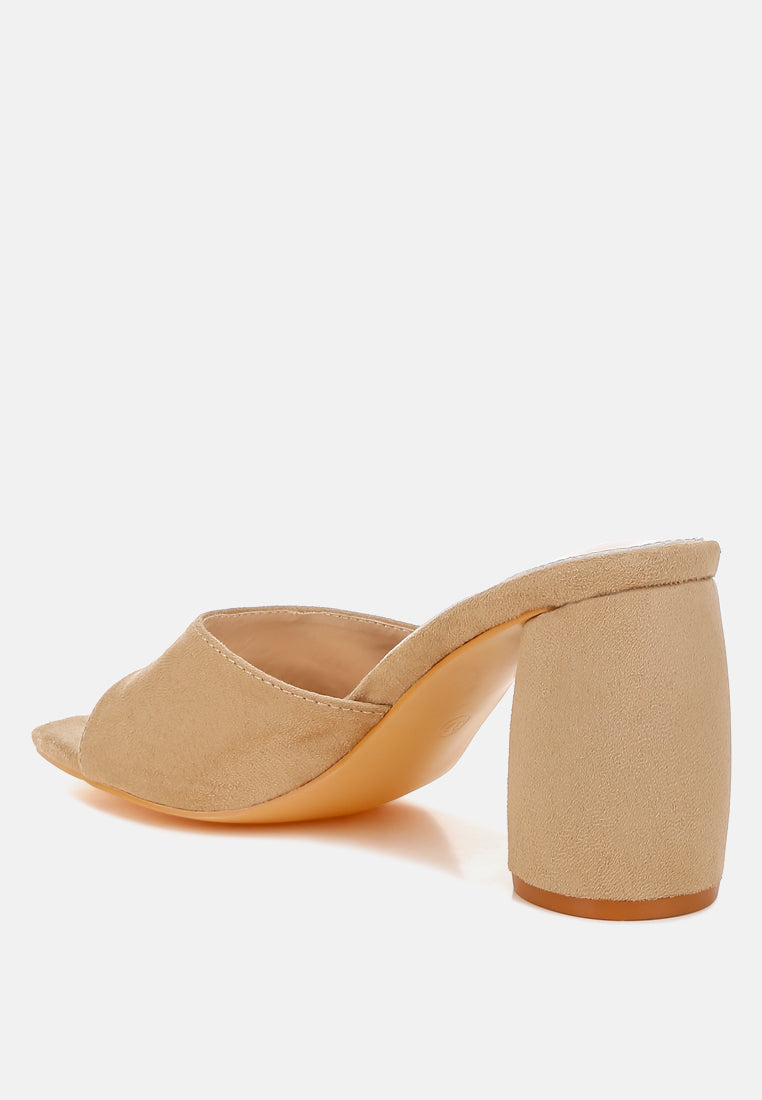 Bumblin Round Heel Micro Suede Sandals-2
