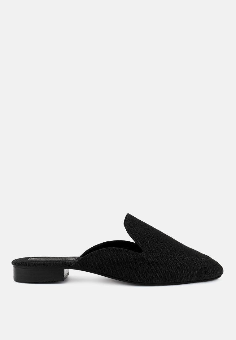 Calico Organic Canvas Mules-5