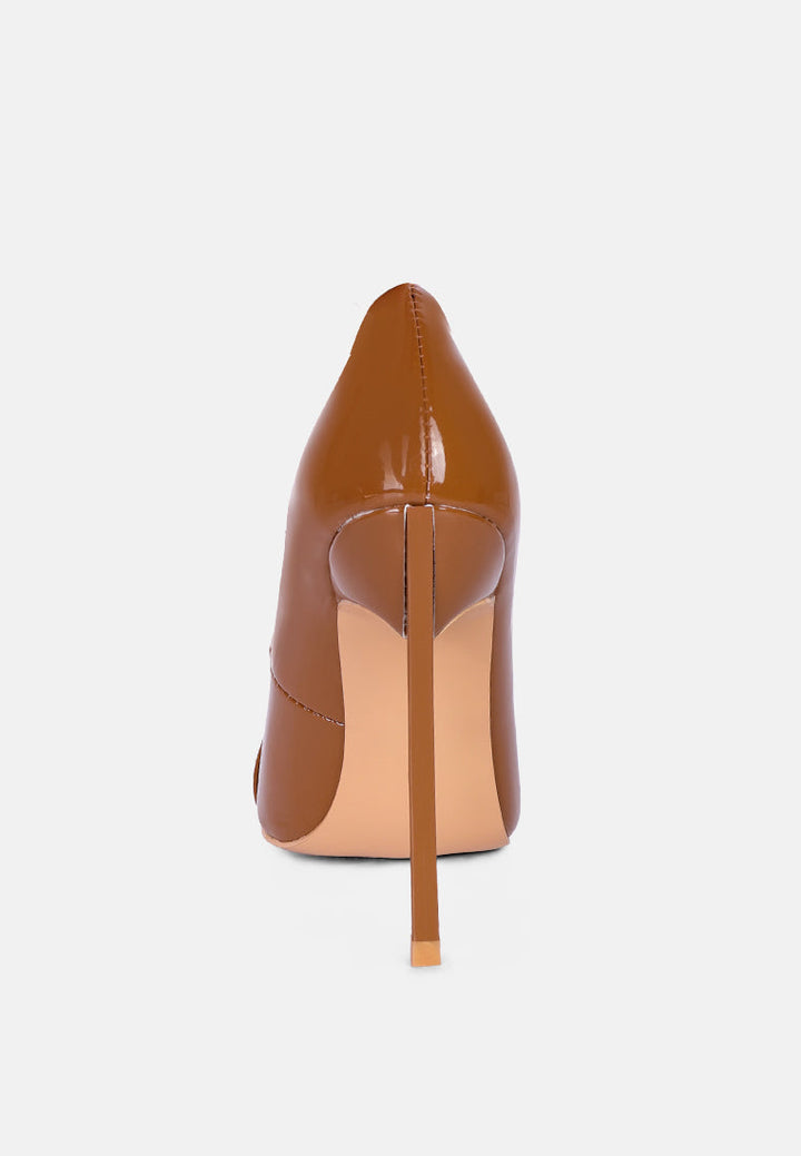 Cocktail Buckle Embellished Stiletto Pump Shoes-4