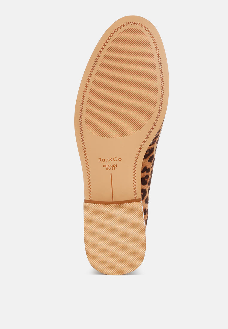 Cacani Leopard Print Heeled Loafers-4