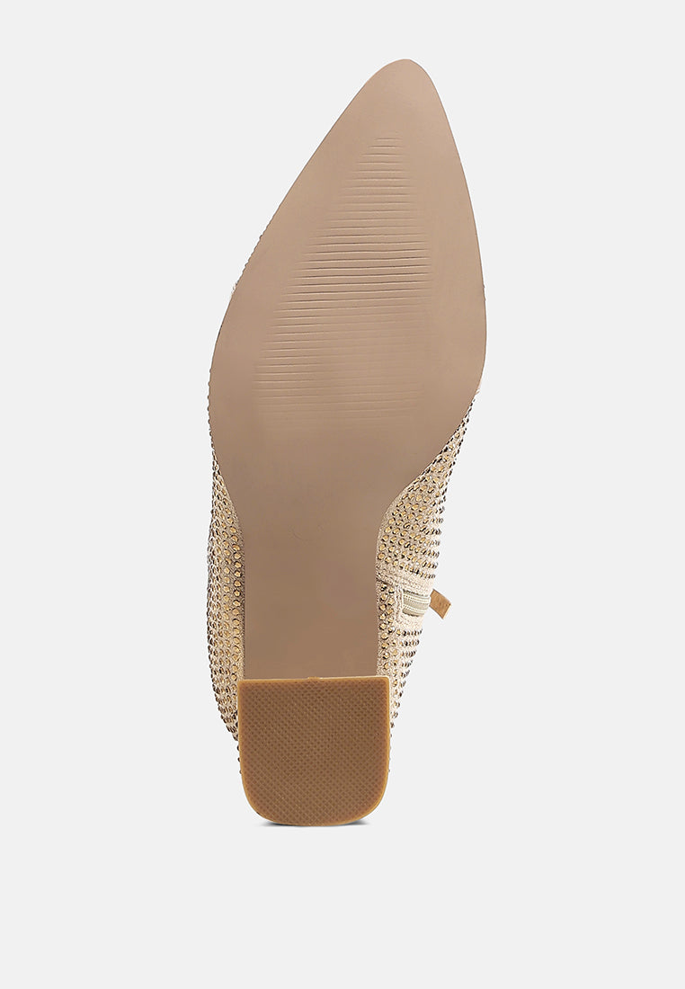 Calla Rhinestone Embellished Ankle Boots-4