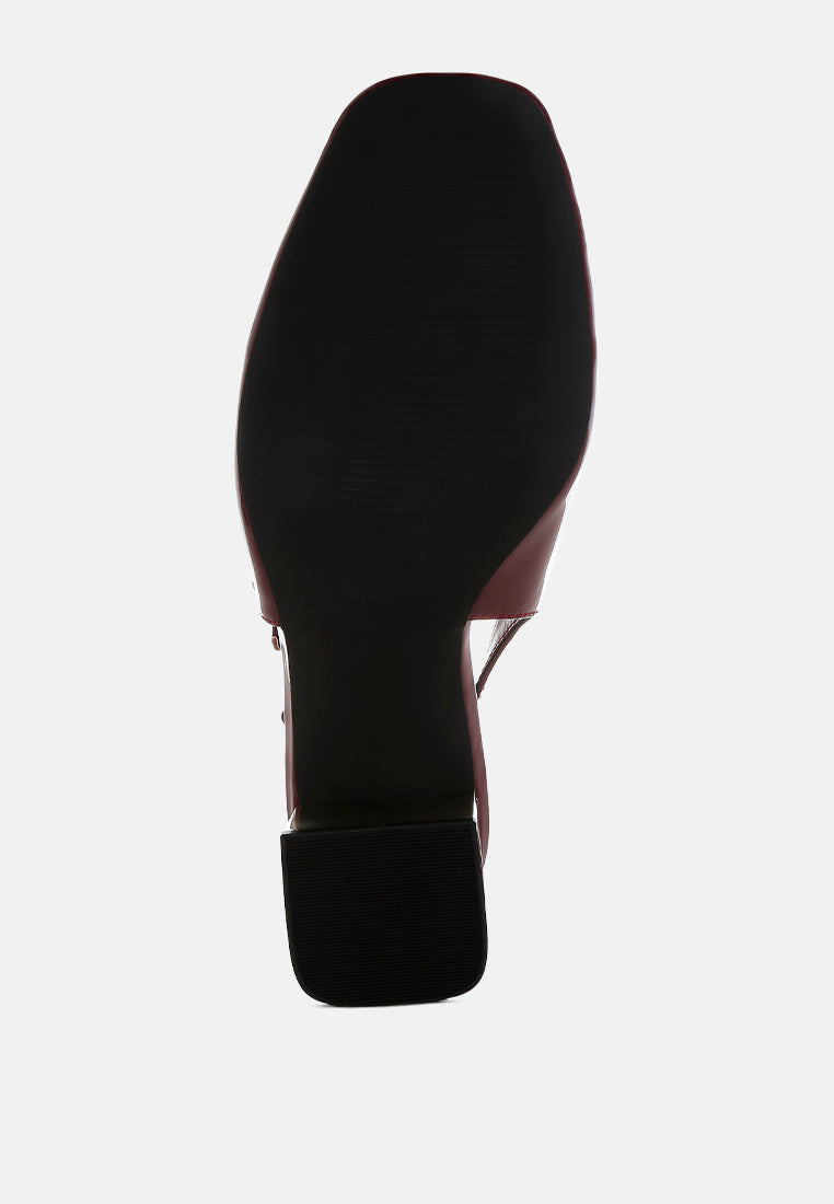 Cananga Block Heel Slingback Sandals-4