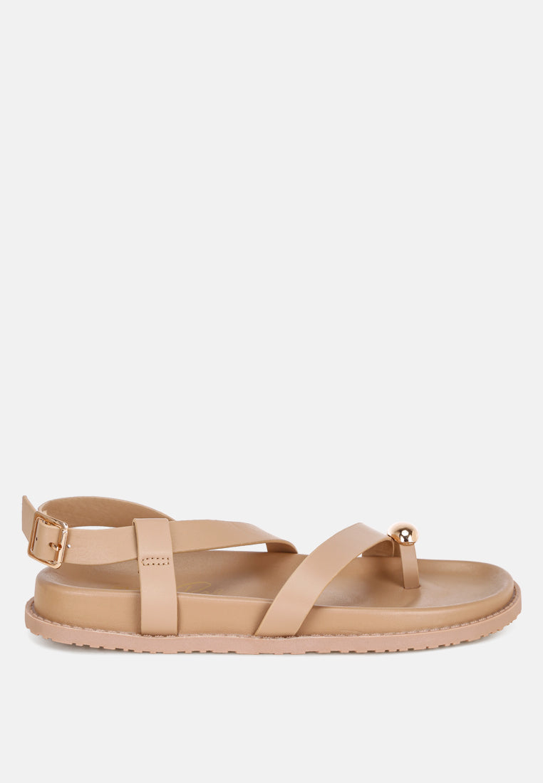 Carina Strappy Design Flat Sandals-0