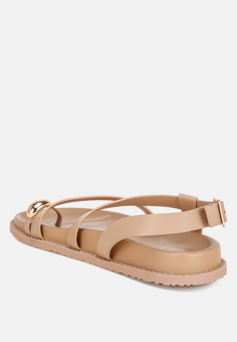 Carina Strappy Design Flat Sandals-2