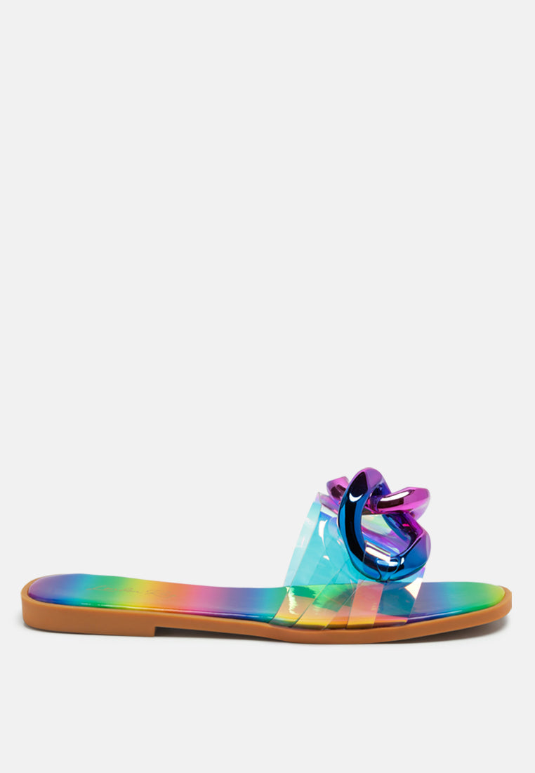 Caroons Clear Slide Flats-0