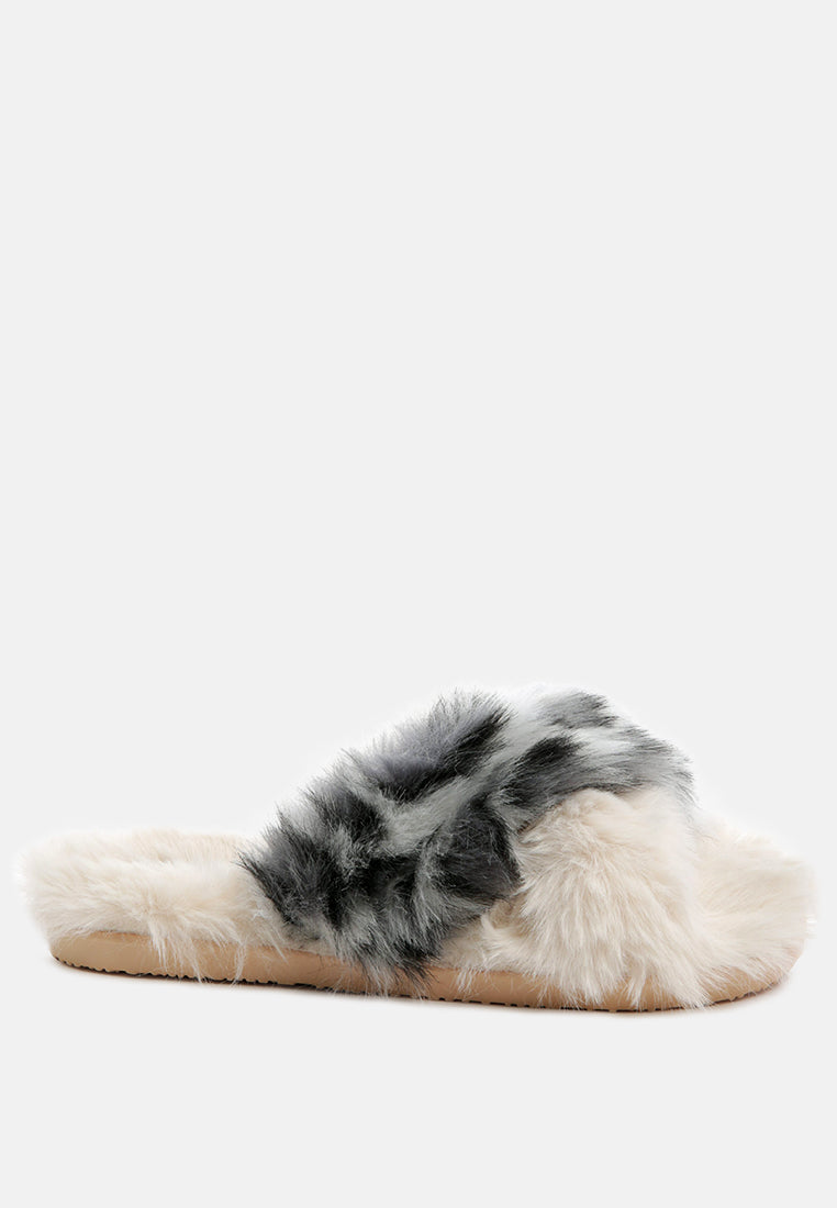 Chipmunk Faux Fur Indoor Flats-0