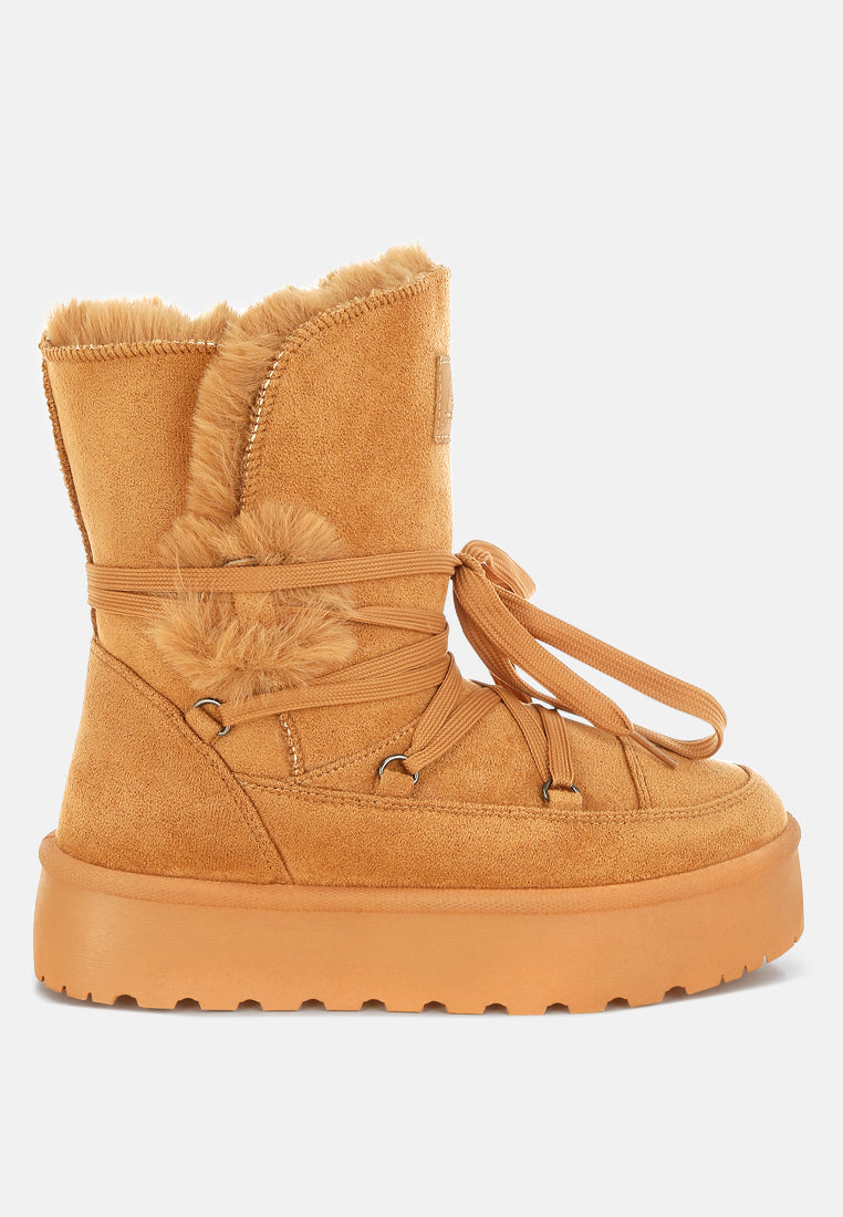 Noaya Chunky Faux Fur Snow Boots-0