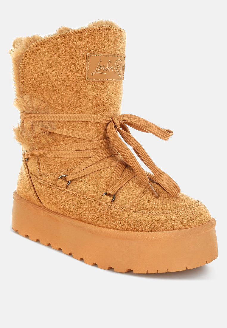 Noaya Chunky Faux Fur Snow Boots-2