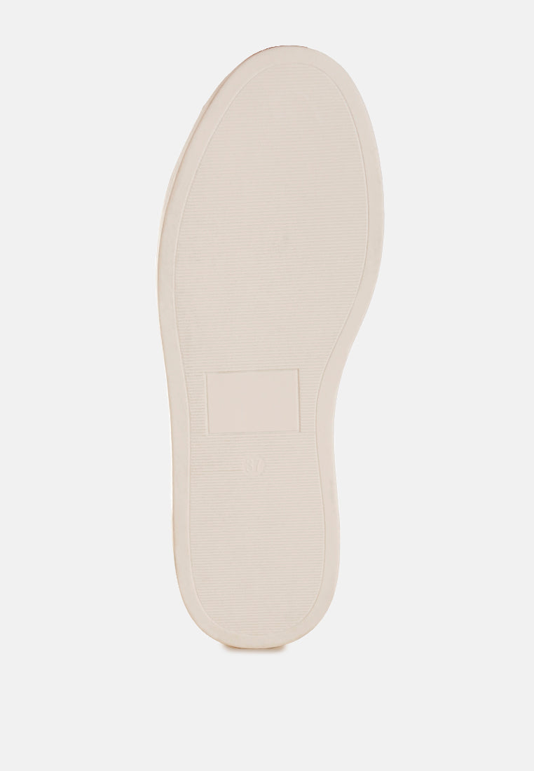 Cincinati Metallic Pleather Chunky Sneakers-4