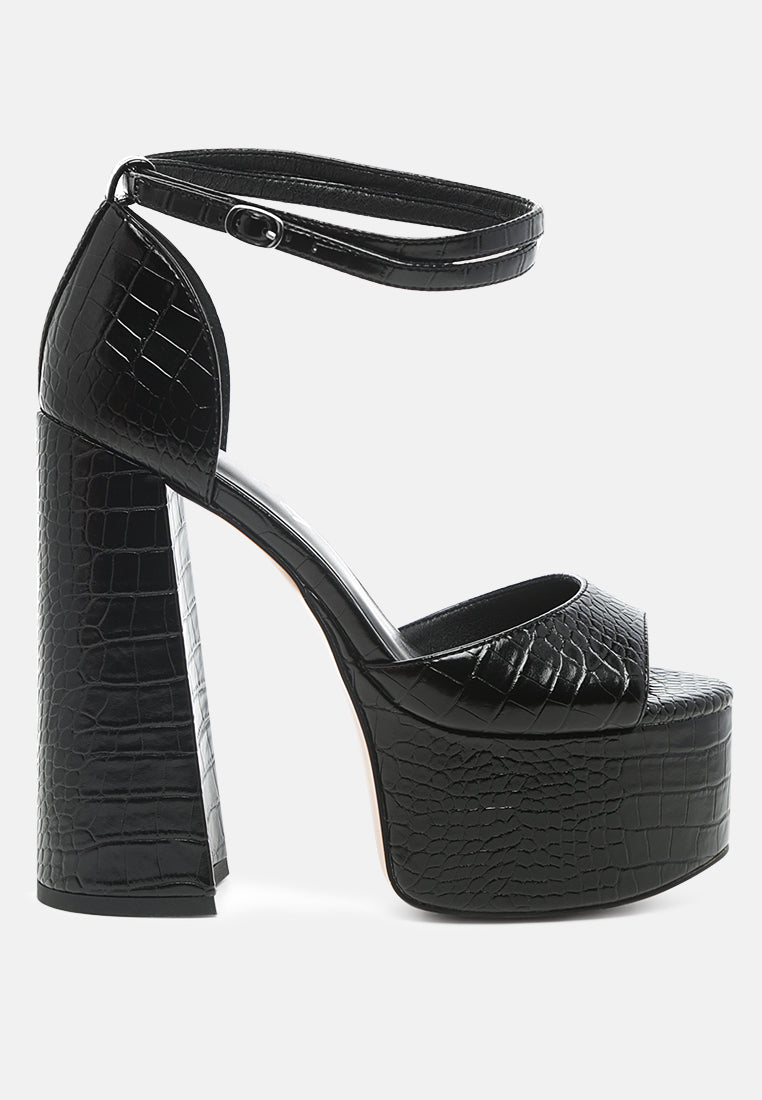 Alice Croc Platform Heeled Sandals-0