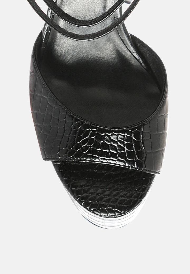 Alice Croc Platform Heeled Sandals-3