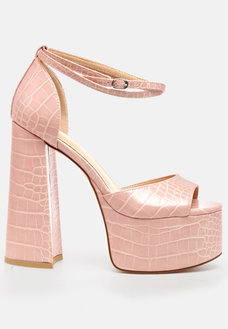 Alice Croc Platform Heeled Sandals-5