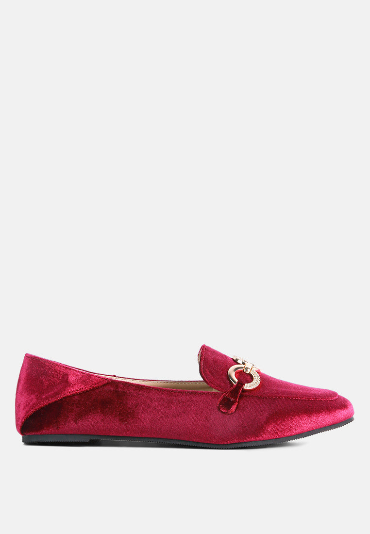 Wibele Croc Textured Metal Show Detail Loafers-5
