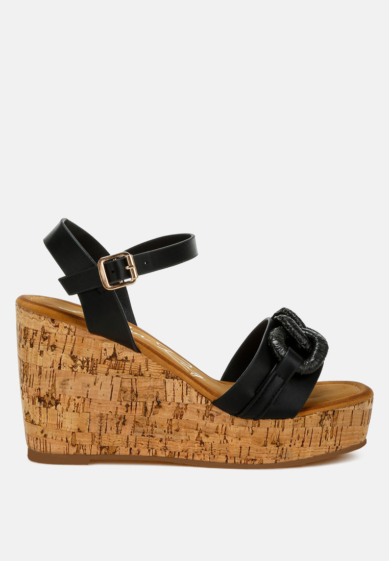 Emelda cushion chain pin buckle wedges-0