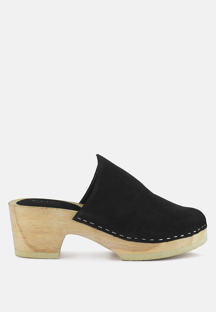 Darcie Suede Clogs-0