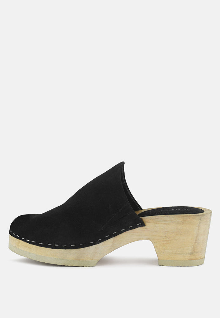 Darcie Suede Clogs-2