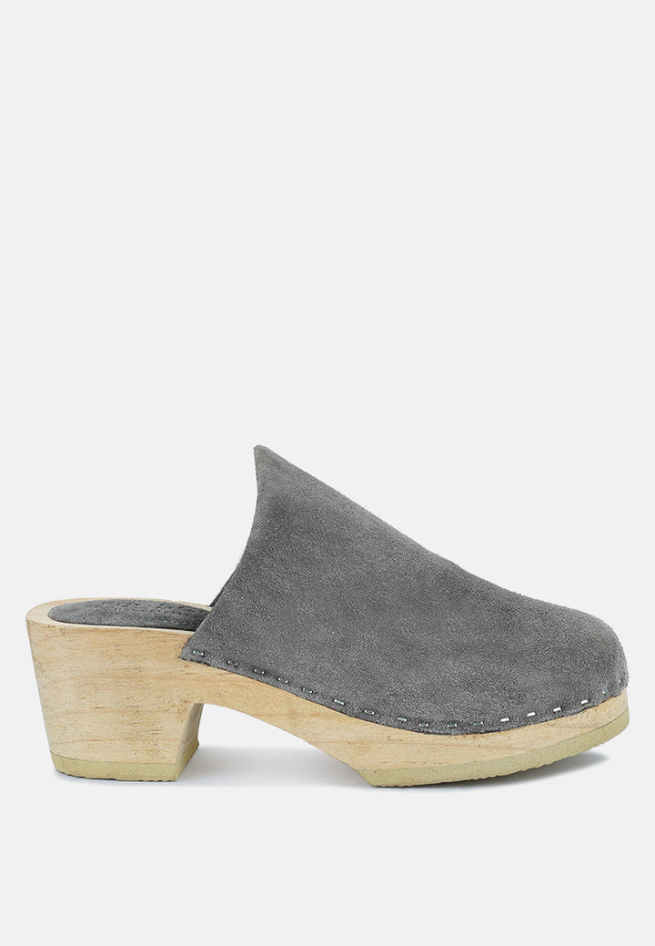 Darcie Suede Clogs-6