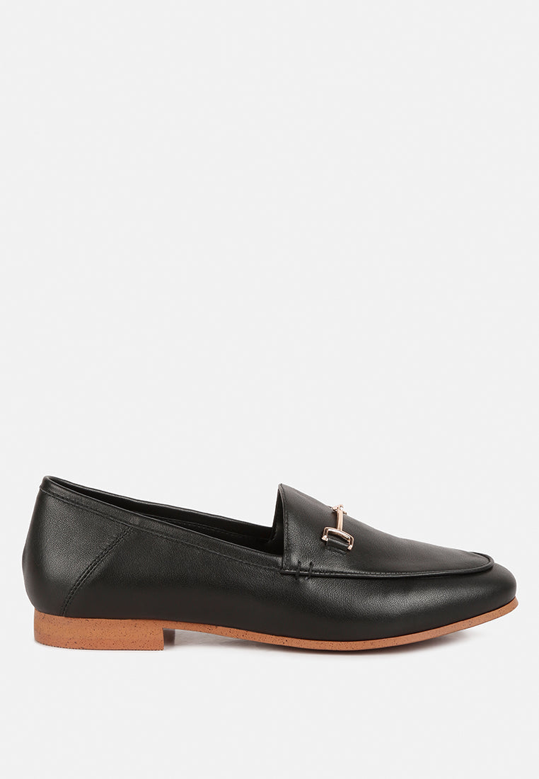 Dareth Horsebit Flat Heel Loafers-5
