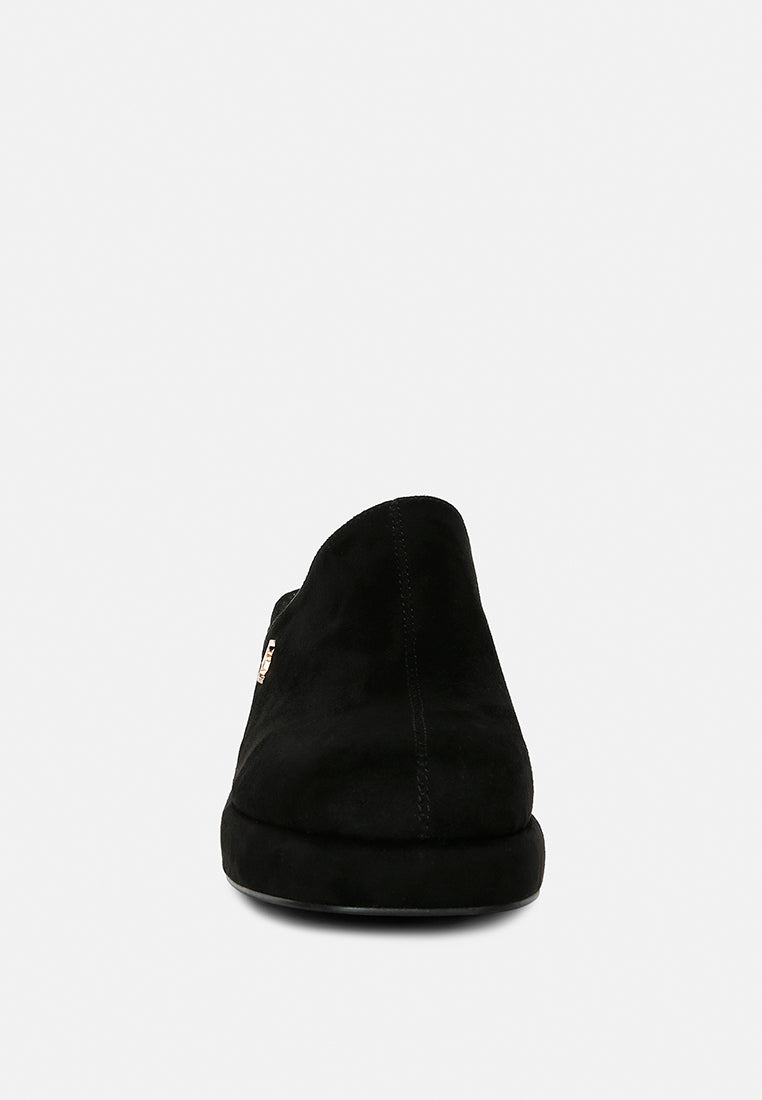 Delaunay Suede Heeled Mule Sandals-3