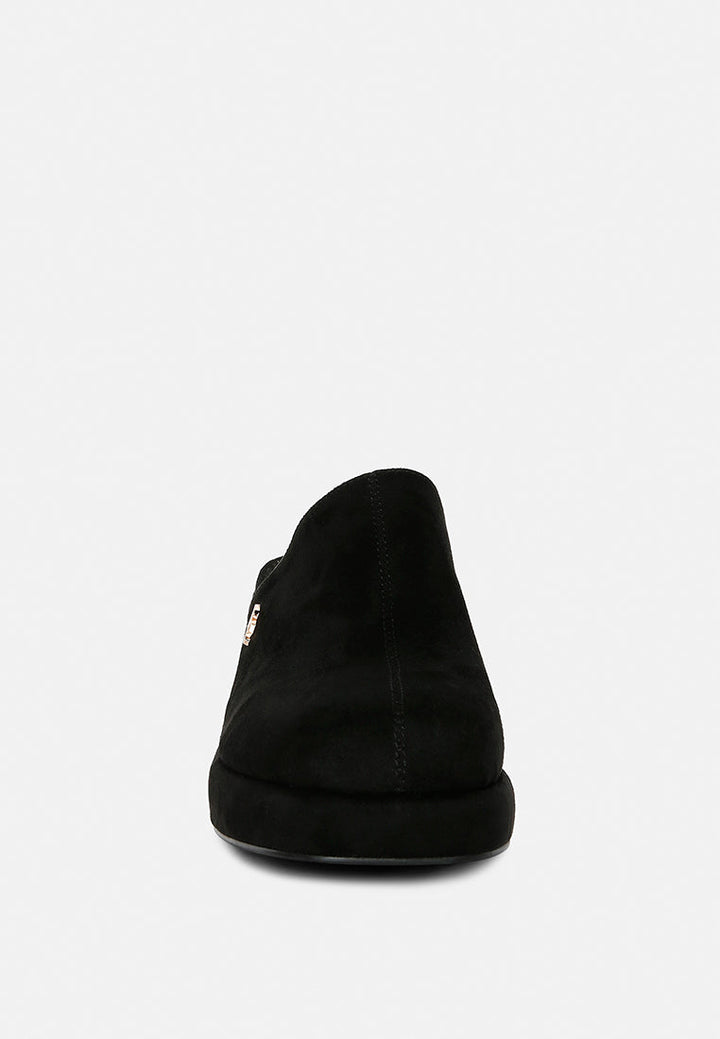 Delaunay Suede Heeled Mule Sandals-3