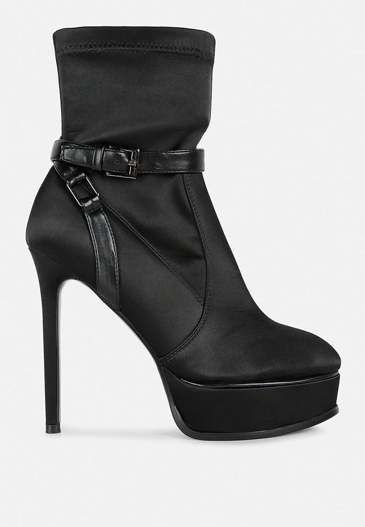Doesburg Satin Stiletto Ankle Boot-5