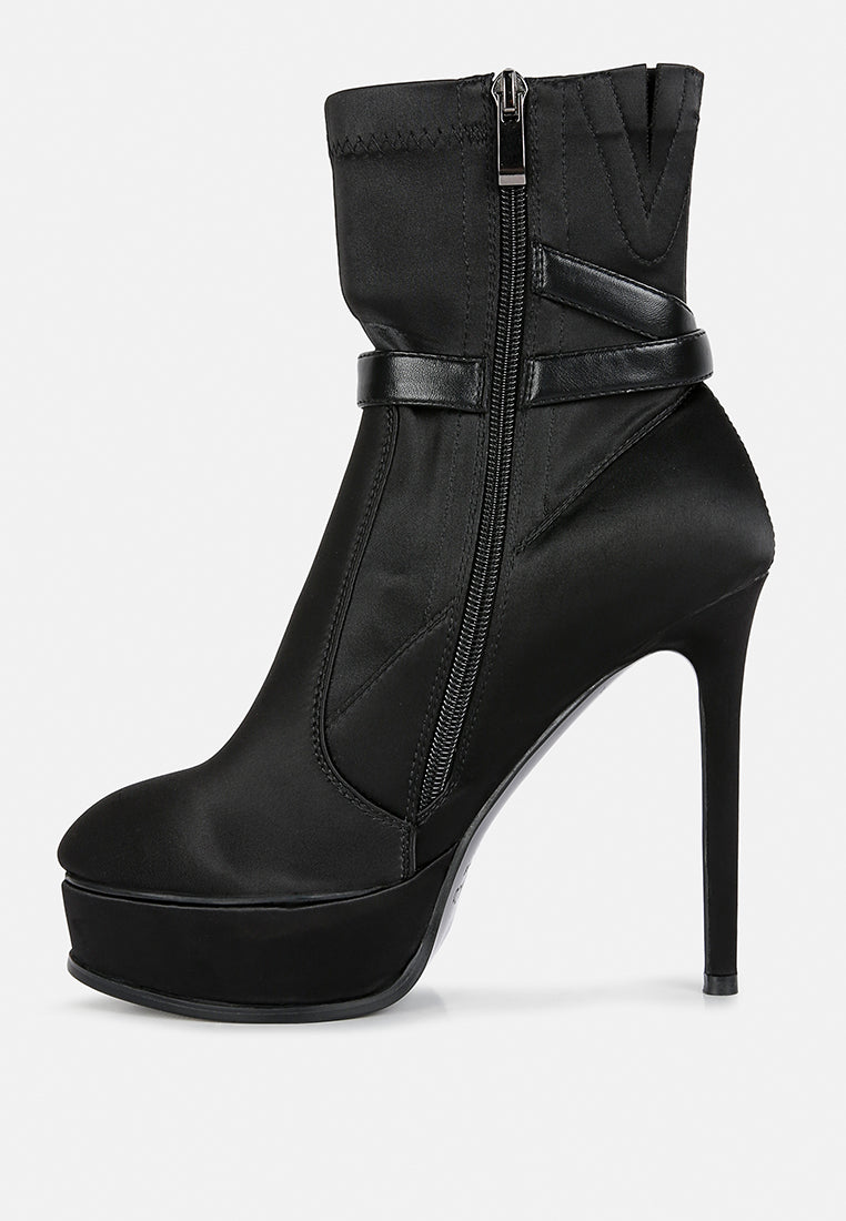 Doesburg Satin Stiletto Ankle Boot-2