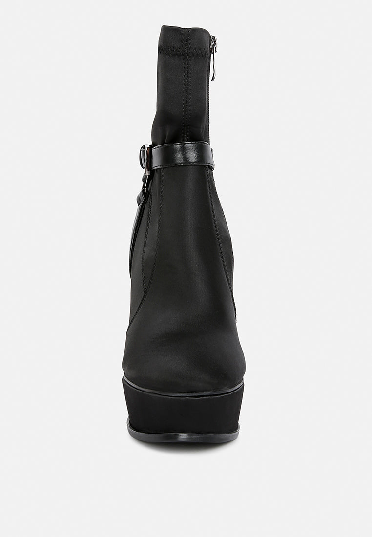 Doesburg Satin Stiletto Ankle Boot-1