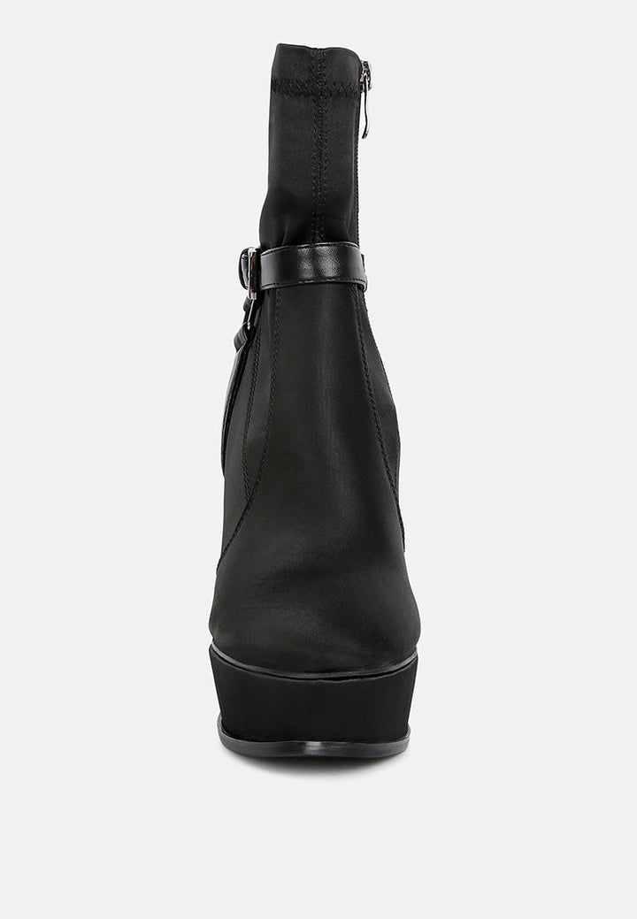 Doesburg Satin Stiletto Ankle Boot-1