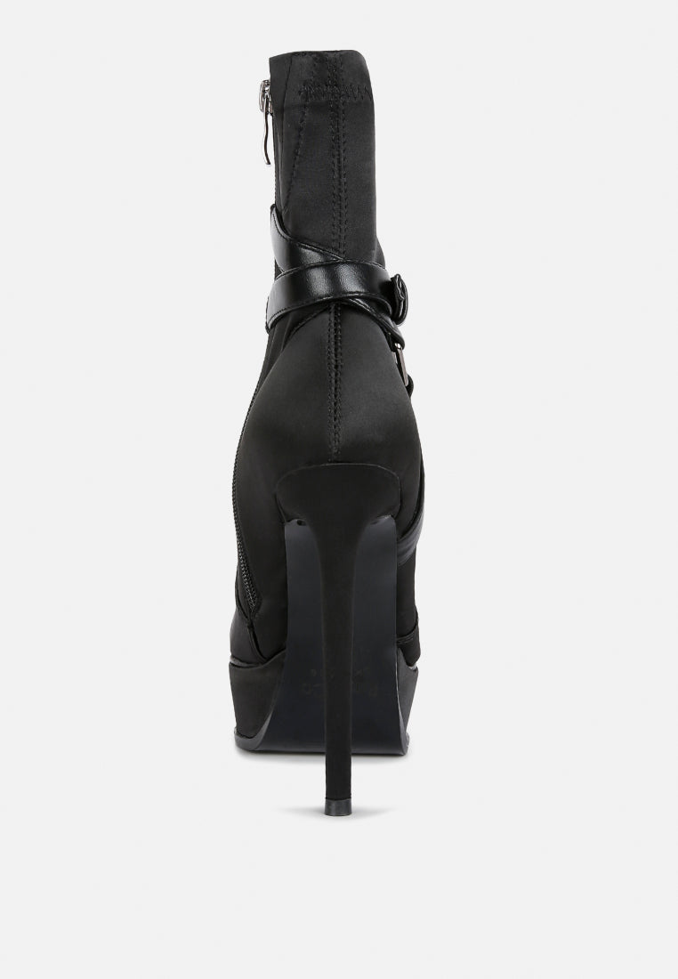 Doesburg Satin Stiletto Ankle Boot-3