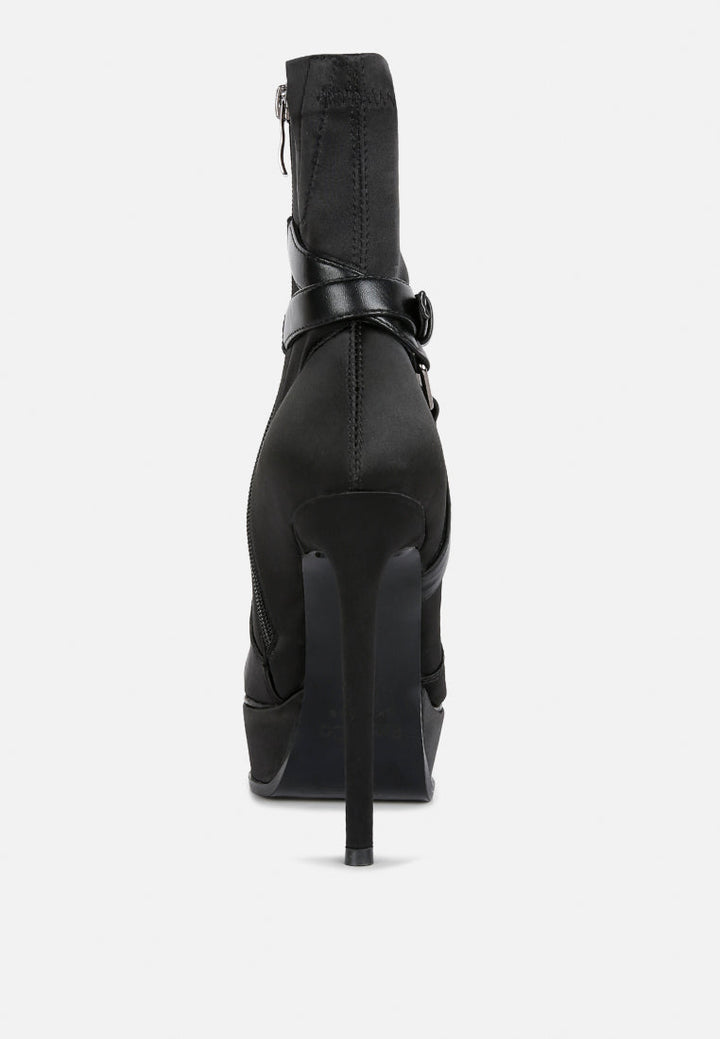Doesburg Satin Stiletto Ankle Boot-3