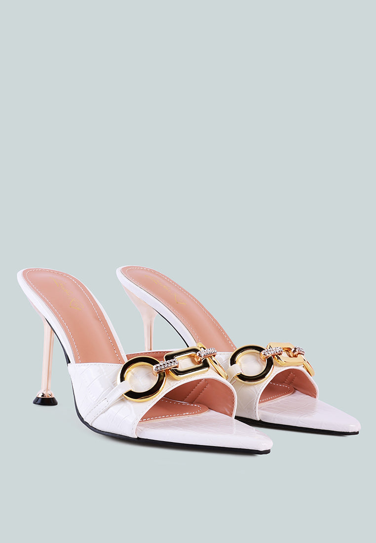 Drippin Hot Croc Patent Faux Leather Sandals-2