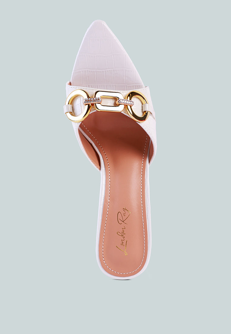 Drippin Hot Croc Patent Faux Leather Sandals-4