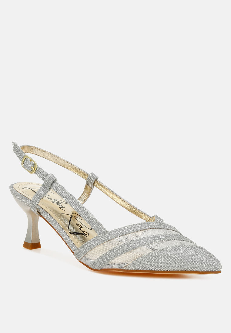 Daldra Kitten Heel Slingback Sandals-2