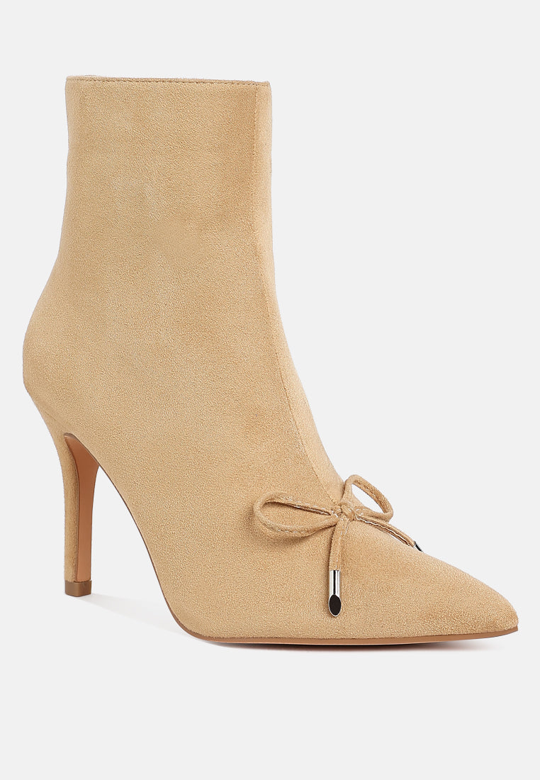 Dapers Bow Detail Ankle Boots-1