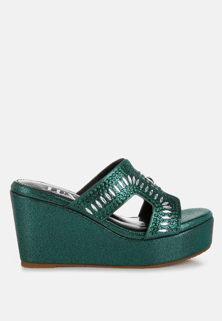 Marnier Diamante & Rhinestone Detail Cut-Out Sandals-6