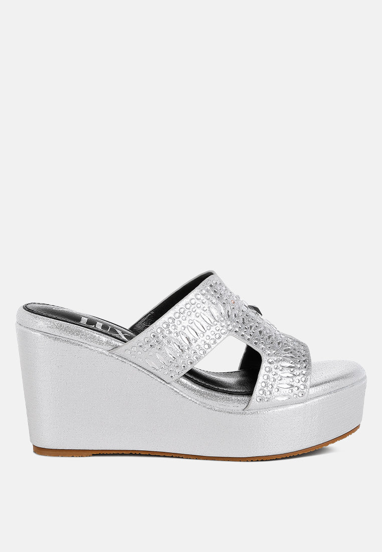 Marnier Diamante & Rhinestone Detail Cut-Out Sandals-5